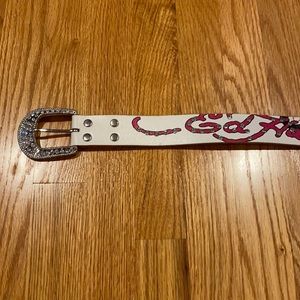 Don Ed Hardy Reversible Black/White Women’s Belt